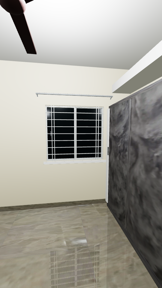 Reconstructed Front bedroom