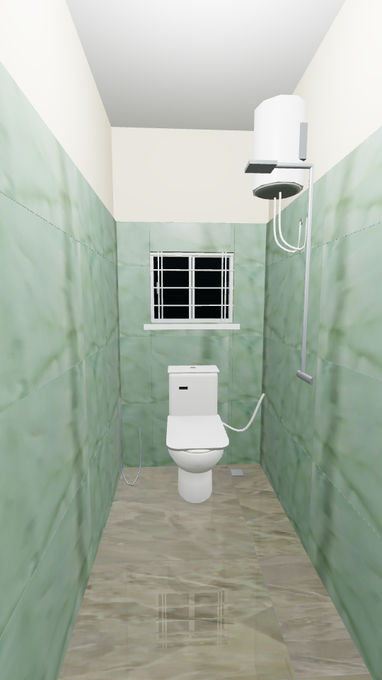 Reconstructed Attached bathroom
